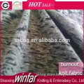 Winfar Textile Snow Pattern Printed Cotton Polyester CVC Burnout Fabric